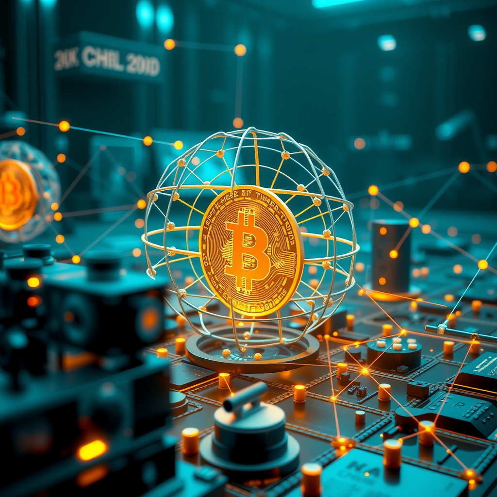 Futuristic visualization of blockchain technology evolution showing advanced network architecture, quantum-resistant cryptography, and next-generation distributed systems